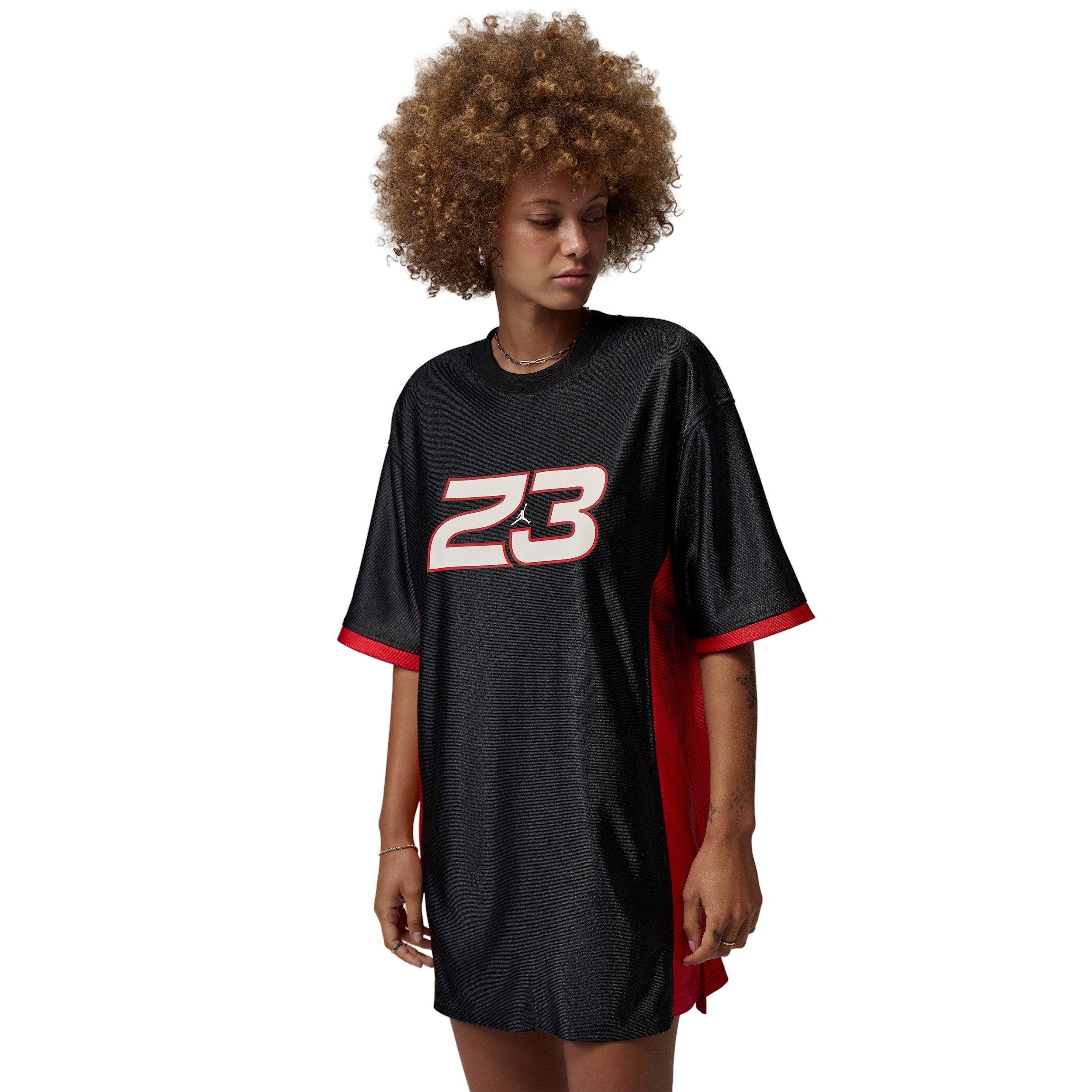 Jordan Women's Brooklyn Jersey Dress - BLACK/RED/WHITE